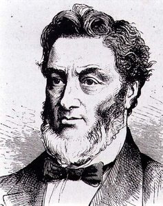 Gabriel-Claude-Jules Favre (1809-1880) fransk politiker (gravyr) av French School