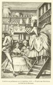 Gantière eller parfymör på 1700-talet (gravyr) av French School