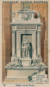 Gaspard de Coligny, amiral, 1517-1572, uppförd rue de Rivoli av French School