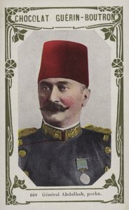 General Abdulhah, pacha (färgat foto) av French School