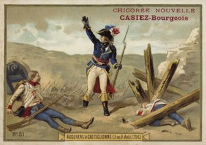 General Augereau vid slaget vid Castiglione, Italien, franska revolutionskrigen, 3-5 augusti 1796 av French School