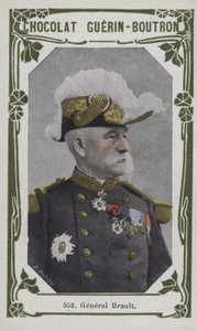 General Brault (färgad bild) av French School