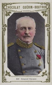 General Chomer (färgad bild) av French School