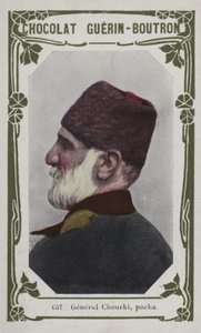 General Chourki, pacha (färgad bild) av French School
