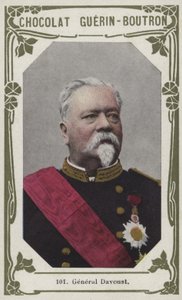 General Davoust (färgad bild) av French School