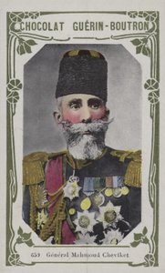 General Mahmoud Chevfket (färgad bild) av French School