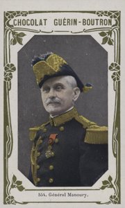 General Manoury (färgad bild) av French School