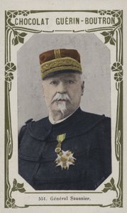 General Saussier (färgad bild) av French School