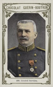 General Serviere (färgad bild) av French School