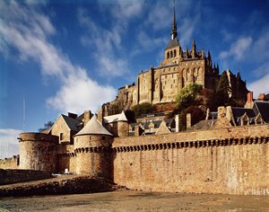 Allmän vy från basen av vallarna, 1203-68 av French School