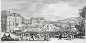 Översikt över Chateau de Meudon av French School