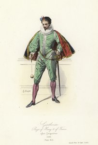 Gentleman under Henrik III av Frankrikes regeringstid av French School