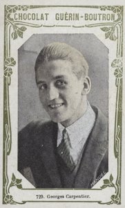 Georges Carpentier (färgad bild) av French School