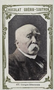 Georges Clemenceau (färgad bild) av French School