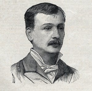 Georges Courteline, vid hans riktiga namn Georges Victor Marcel Moinaux (1858-1929), fransk romanförfattare och dramatiker, i "Le Petit Parisien"" av French School