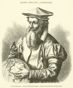 Gerard Mercator (gravyr) av French School