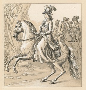 Tyskland XVII-XVIIIth Cent Dräkt av French School