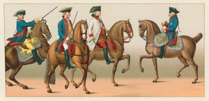 Tyskland XVIIIth Cent Kostym av French School