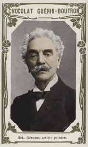 Gerome, målare (färgat foto) av French School
