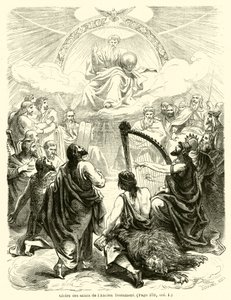 Glory of the Saints i Gamla testamentet (gravyr) av French School