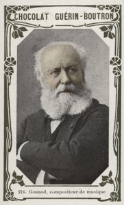 Gounod, musikkompositör (färgat foto) av French School