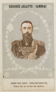 Storhertig Constantin Constantinovitch, bror till drottningen av Grekland av French School