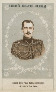 Storhertig Paul-Alexandrovitch, tsarens fjärde bror av French School