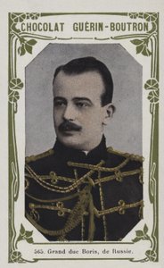 Storhertig Boris av Ryssland (färgat foto) av French School