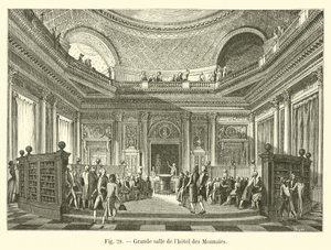 Stora salen på Hotel des Monnaies av French School