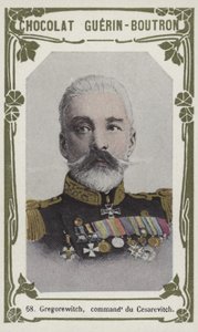 Gregorewitch, commandant du Cesarevitch (färgad bild) av French School