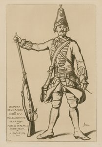 Grenadier av Ludvig XV:s vakter av French School