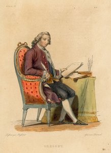 Gresset (färgad gravyr) av French School