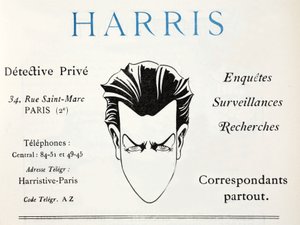 Harris - Privatdetektiv (pochoirtryck) av French School