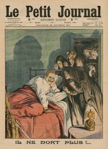 Han sover inte längre!, illustration på framsidan från 