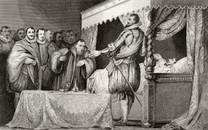 Henri III (1551-89) namnger Bearnais (1553-1610) som sin efterträdare, från 