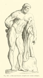 Hercule Farnese (gravyr) av French School