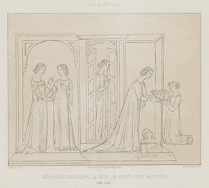 Herodias tar emot Johannes Döparens huvud av French School