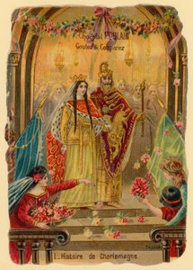 Karl den Stores historia, grundaren av det karolingiska riket (ca 742-814) av French School