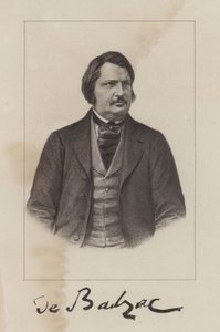 Honore de Balzac, fransk romanförfattare och dramatiker av French School