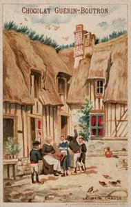Hett handspel (chromolitho) av French School