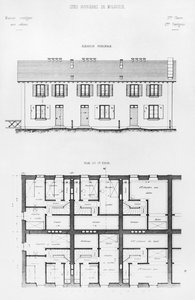 Bostadsutveckling i Mulhouse, sent 1800-tal av French School