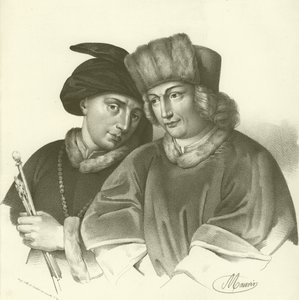 Hubert (1366-1426) och Jan van Eyck (1370-1441), flamländska konstnärer av French School