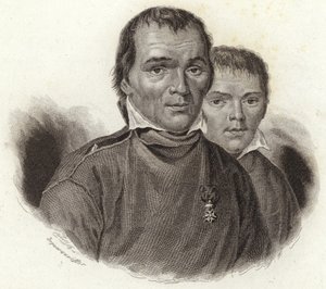 Hubert Goffin och hans son Mathieu av French School