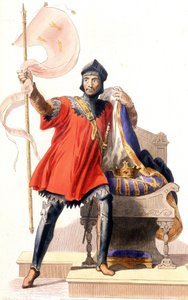 Hugues Capet och hans fana - i "" Le Plutarque francais", red. Mennechet av French School