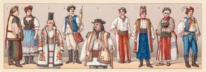Ungern och Kroatien Kostym av French School