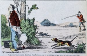 Jaktolycka - Bild av Epinal: "" Jakten"", a.n.d., c. 1900 av French School