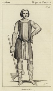 IX-talet, Karl II:s regeringstid, bödel (gravyr) av French School