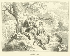 Ichabod et Katrina (gravyr) av French School