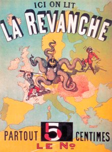 Här läser vi La Revanche överallt 5 centimes antalet, 1886 av French School