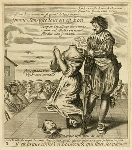 Il est brave comme un boureaux qui faict ses pasques", ur "Recueil des plus illustres proverbes, divises en trois livres" av Jacques Lagniet, ca 1657-63 (gravyr). av French School